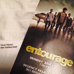 Renee Peterson LA Entourage Premiere 1 June 2015 as Mark Wahlbert Guest